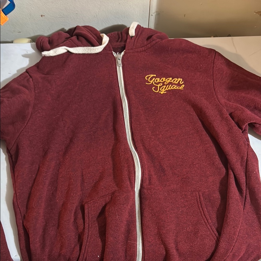 Only worn a few times 
Googan Squad Maroon Hoodie